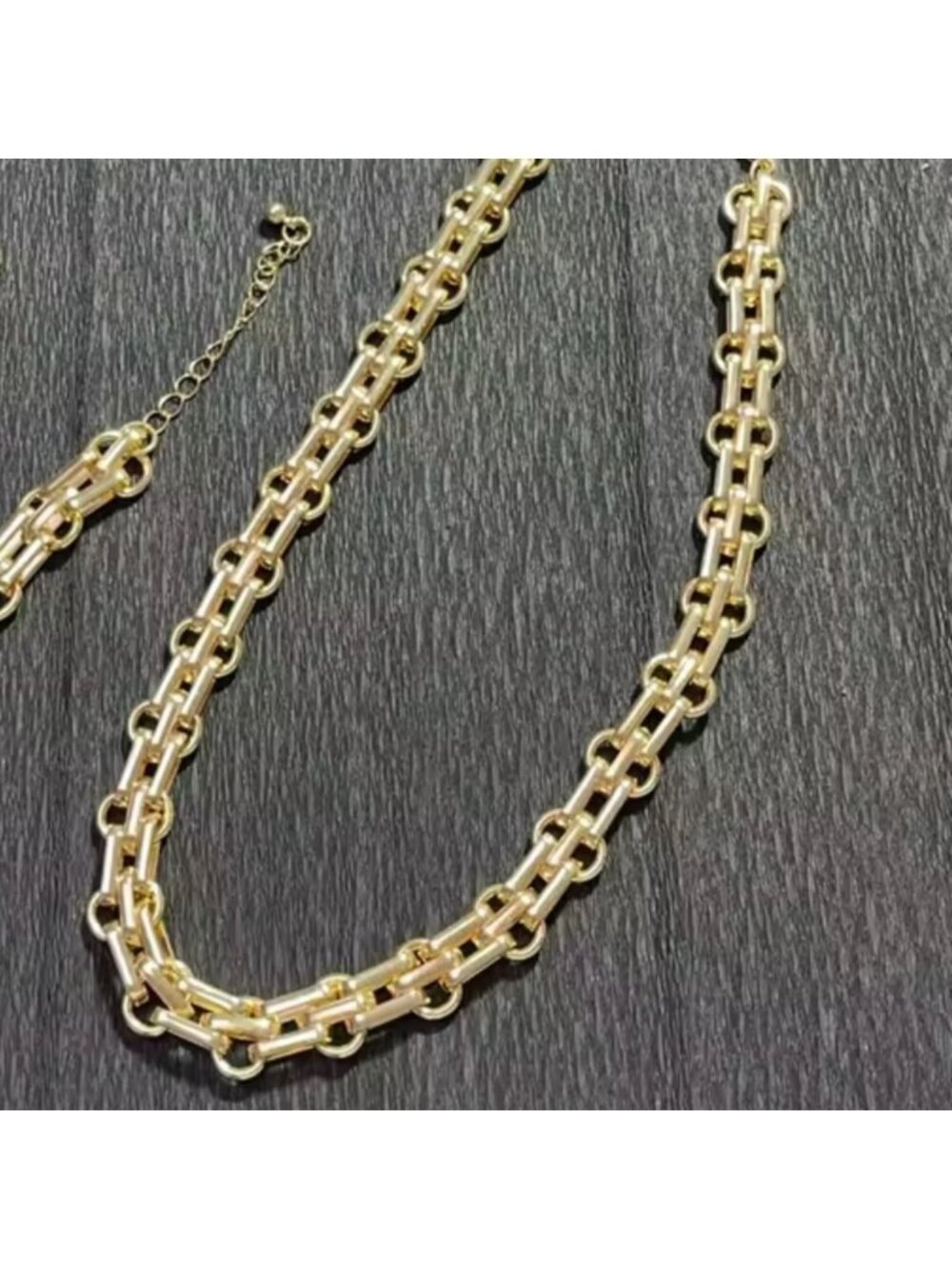 Chunky Gold Chain Necklace - Picture 3 of 4
